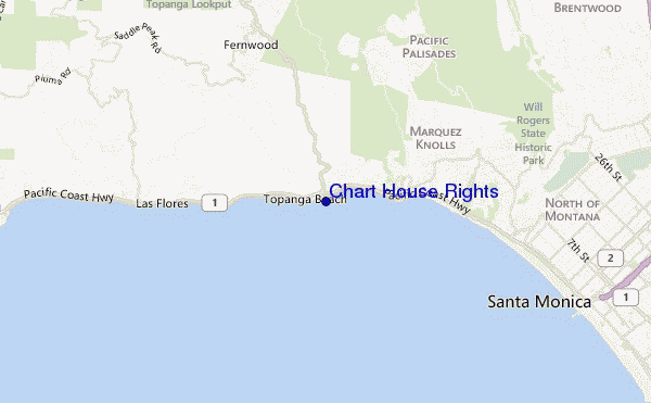 mapa de localização de Chart House Rights