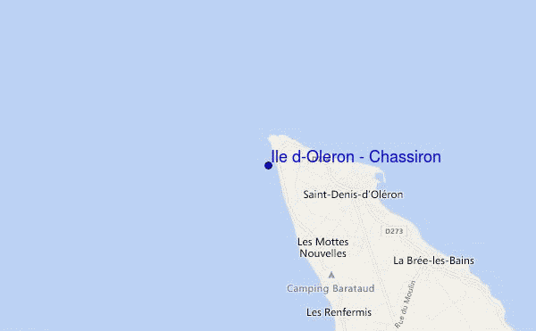 mapa de localização de Ile d'Oleron - Chassiron