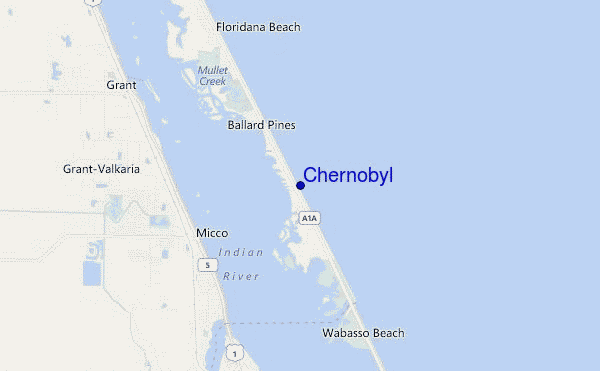 mapa de localização de Chernobyl