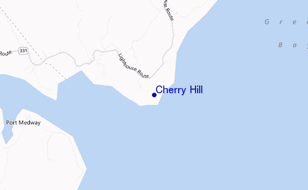 mapa de localização de Cherry Hill