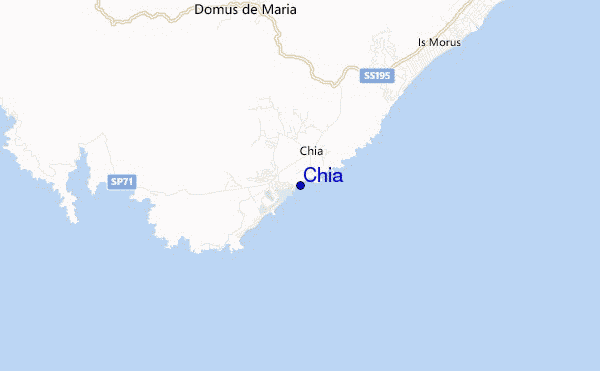 mapa de localização de Chia