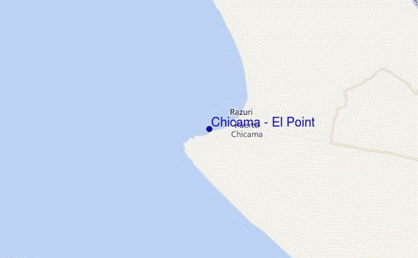 mapa de localização de Chicama - El Point