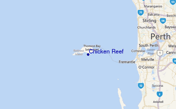 Chicken Reef Location Map