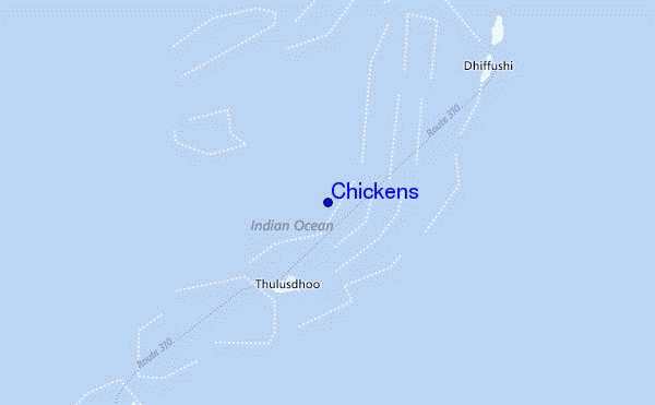 mapa de localização de Chickens