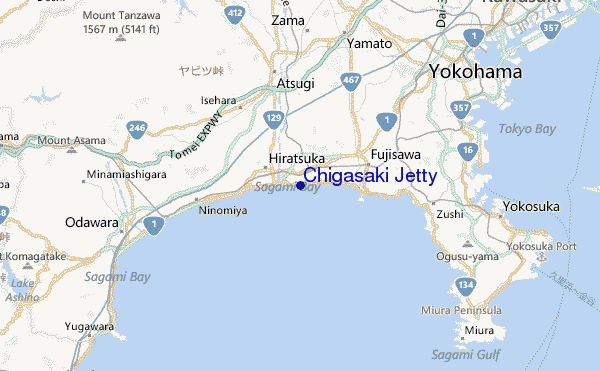 Chigasaki Jetty Location Map