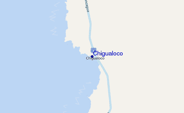 mapa de localização de Chigualoco