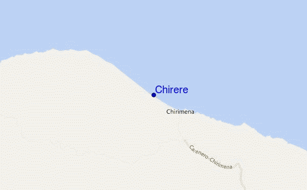 mapa de localização de Chirere