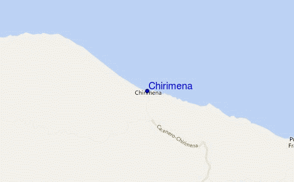 mapa de localização de Chirimena