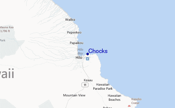 Chocks Location Map