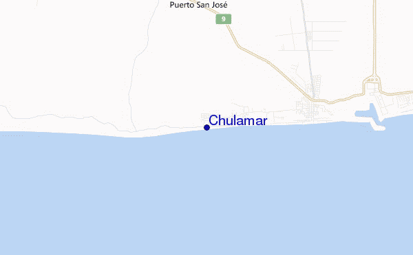 mapa de localização de Chulamar