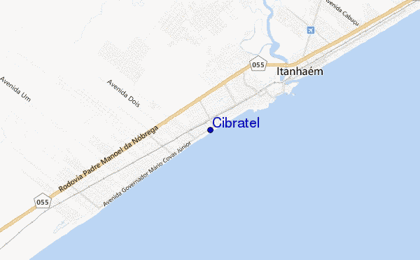 mapa de localização de Cibratel