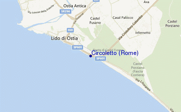 mapa de localização de Circoletto (Rome)