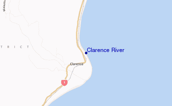 mapa de localização de Clarence River
