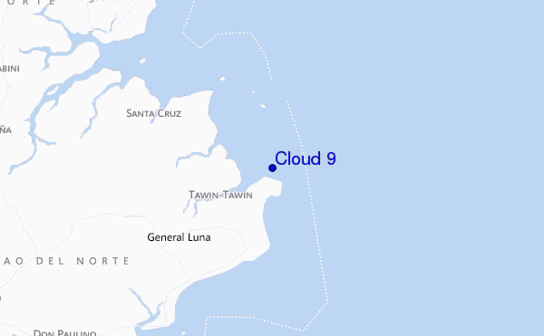 mapa de localização de Cloud 9