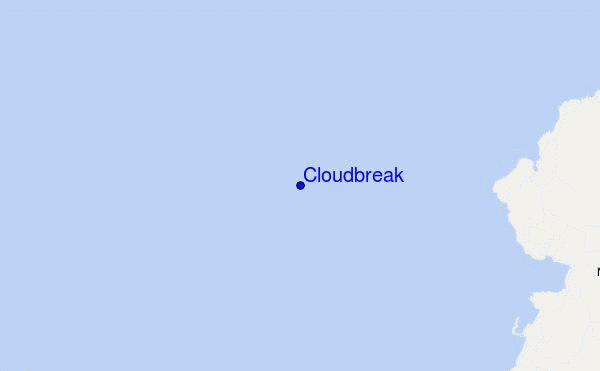 mapa de localização de Cloudbreak