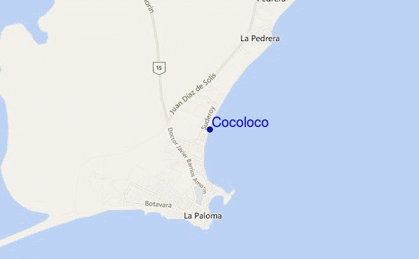 mapa de localização de Cocoloco