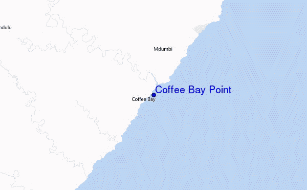 Coffee Bay Point Location Map