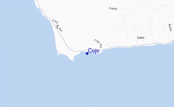 mapa de localização de Cojo