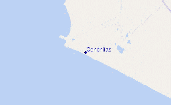 mapa de localização de Conchitas
