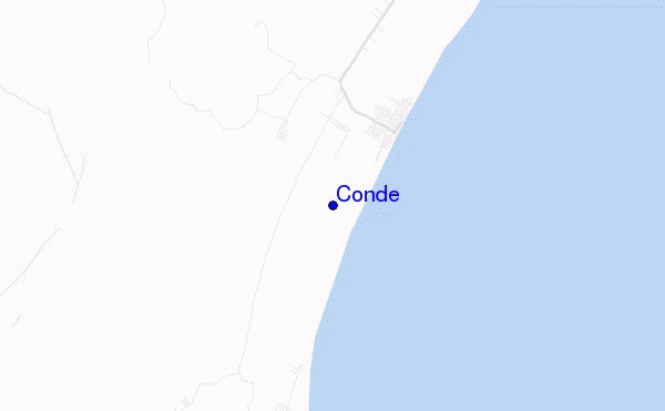 mapa de localização de Conde