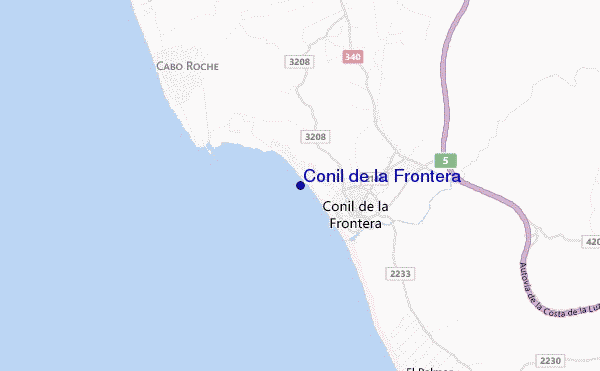 mapa de localização de Conil de la Frontera