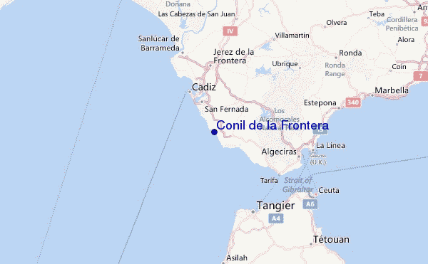 Mapa MICHELIN Conil de la Frontera - mapa Conil de la Frontera - ViaMichelin