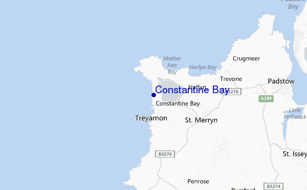 mapa de localização de Constantine Bay