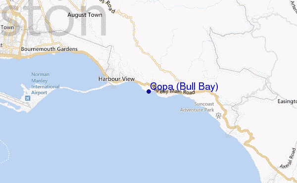 mapa de localização de Copa (Bull Bay)