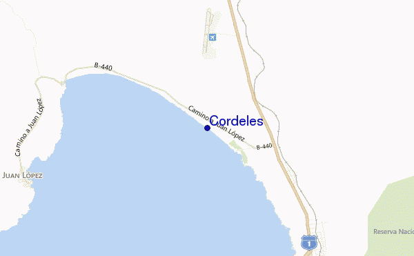 mapa de localização de Cordeles