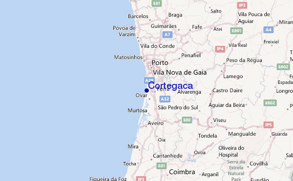 mapa de cortegaça Cortegaca Previsões para o Surf e Relatórios de Surf (Beira, Portugal)