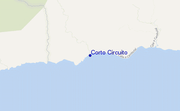 mapa de localização de Corto Circuito