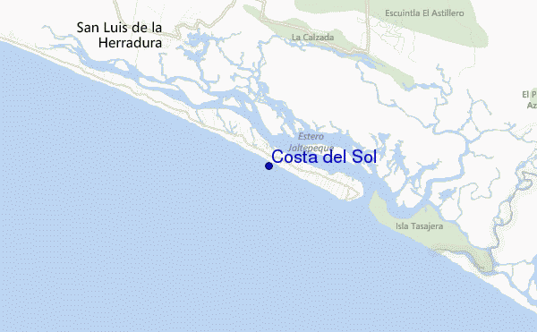 mapa de localização de Costa del Sol