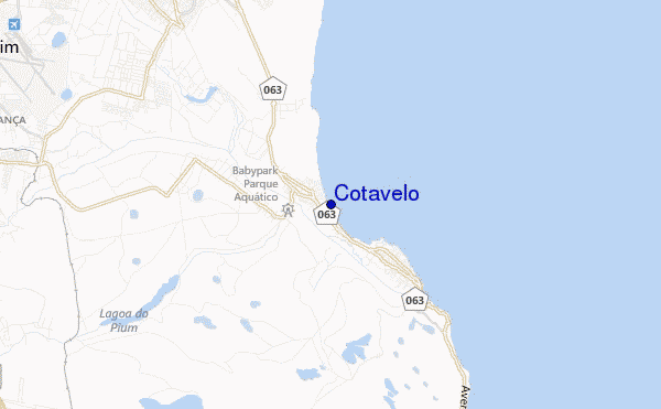 mapa de localização de Cotavelo