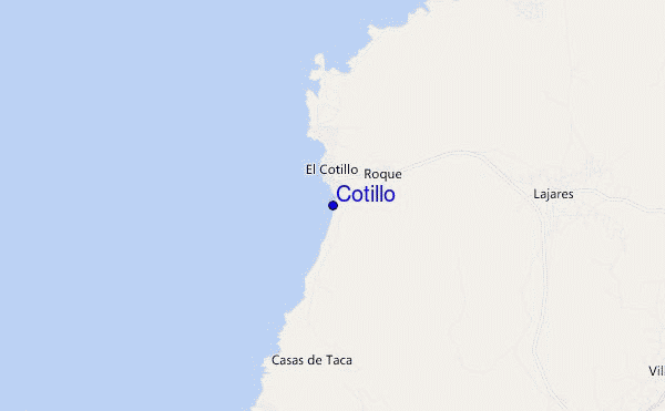 mapa de localização de Cotillo