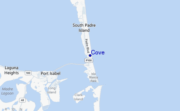 mapa de localização de Cove