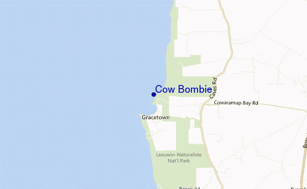 mapa de localização de Cow Bombie
