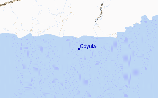 mapa de localização de Coyula