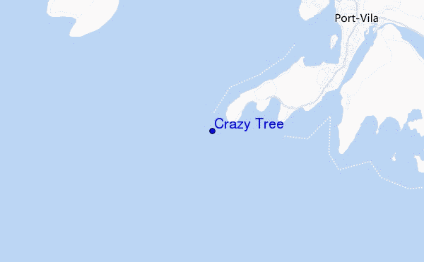 mapa de localização de Crazy Tree
