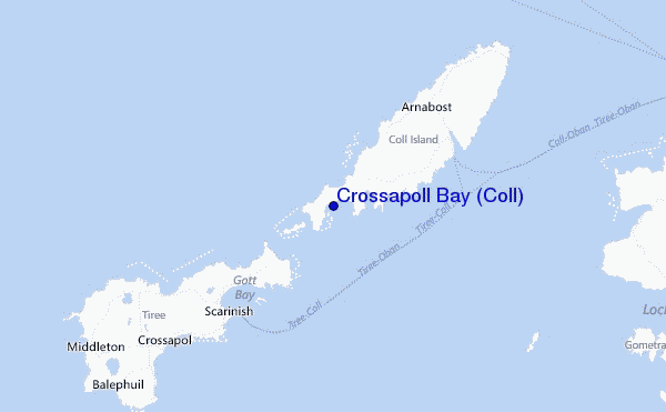 Crossapoll Bay (Coll) Location Map