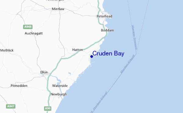 Cruden Bay Location Map