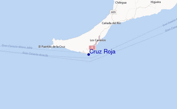 Cruz Roja Location Map