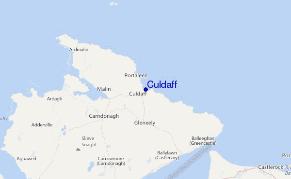 Culdaff Location Map