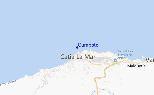 mapa de localização de Cumboto