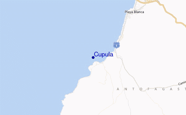 mapa de localização de Cupula
