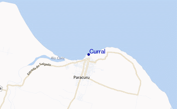 mapa de localização de Curral
