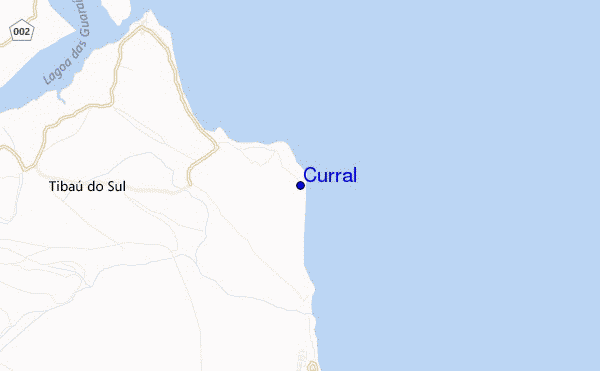 mapa de localização de Curral