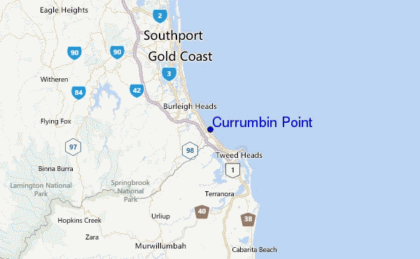 Currumbin Point Location Map
