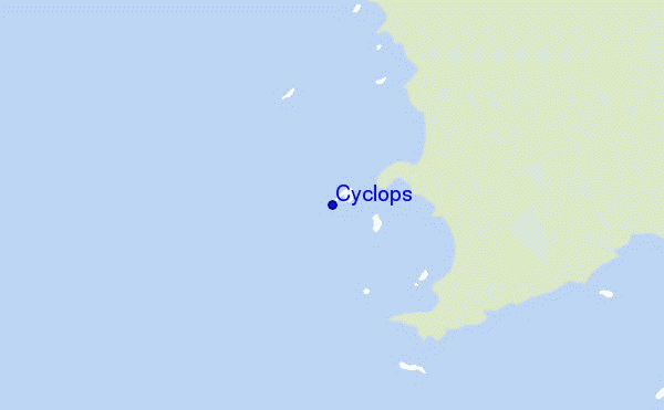 mapa de localização de Cyclops