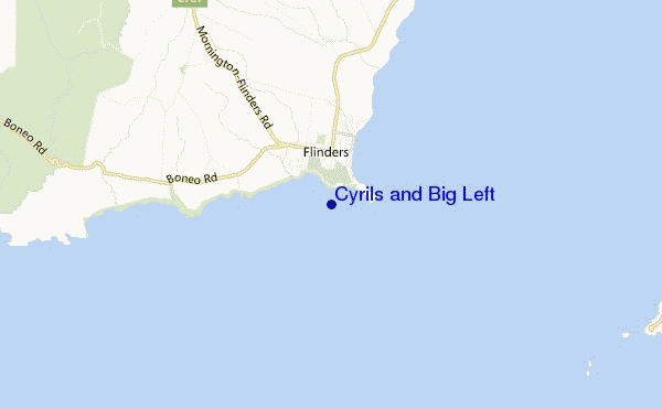 mapa de localização de Cyrils and Big Left