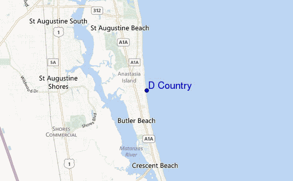 mapa de localização de D Country